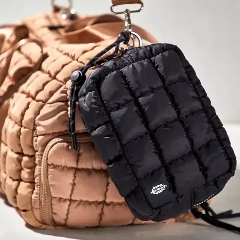 FP Movement by Free People Quilted Mini Case Black NWT